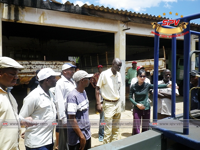 Onsite training in Mozambique for potable tankers, industrial tankers, trucks with cranes, fuel tankers Onsite training in Mozambique for potable tankers, industrial tankers, trucks with cranes, fuel tankers