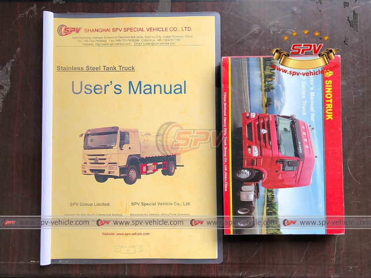 15,000 Litres Stainless Steel Tank Truck - Manual 15,000 Litres Stainless Steel Tank Truck Sinotruk - Truck Manual