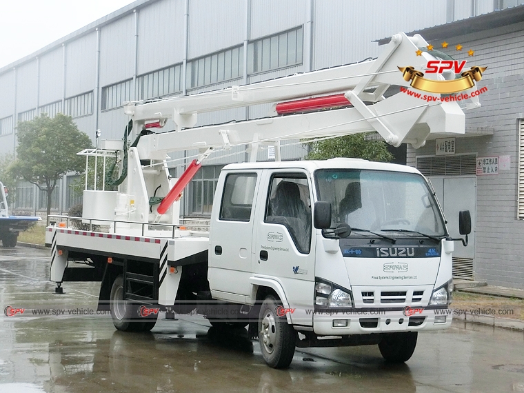One unit of ISUZU aerial platform truck is heading to Ghana today
