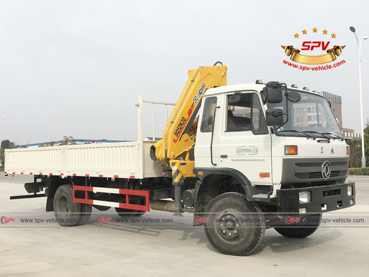 We get a continues order of truck mounted crane by a kind Ghana customer